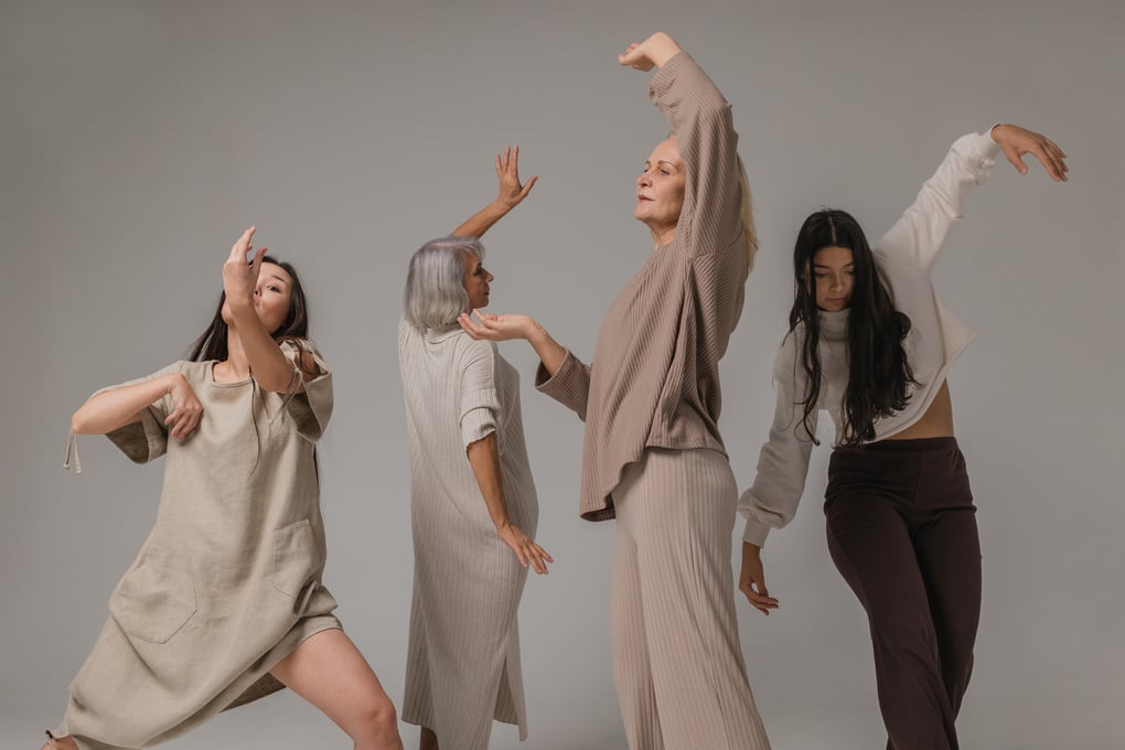 Women in Loungewear Dancing